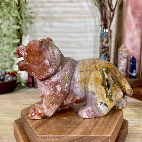 0971 Ocean Jasper Tiger Crystal Carving - Picture 7 of 13